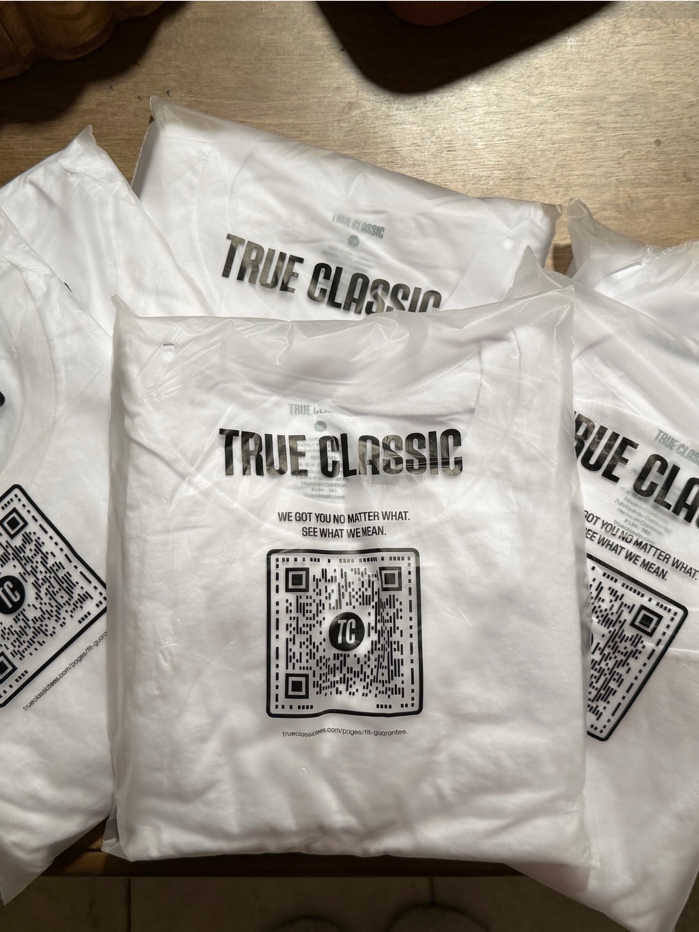 NWT Men’s True Classic Crewneck White T-Shirts Sz 3XL Lot of Six (6) Included